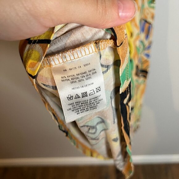 Anthropologie Vanessa Virginia colorful patterned abstract dress - Picture 5 of 5